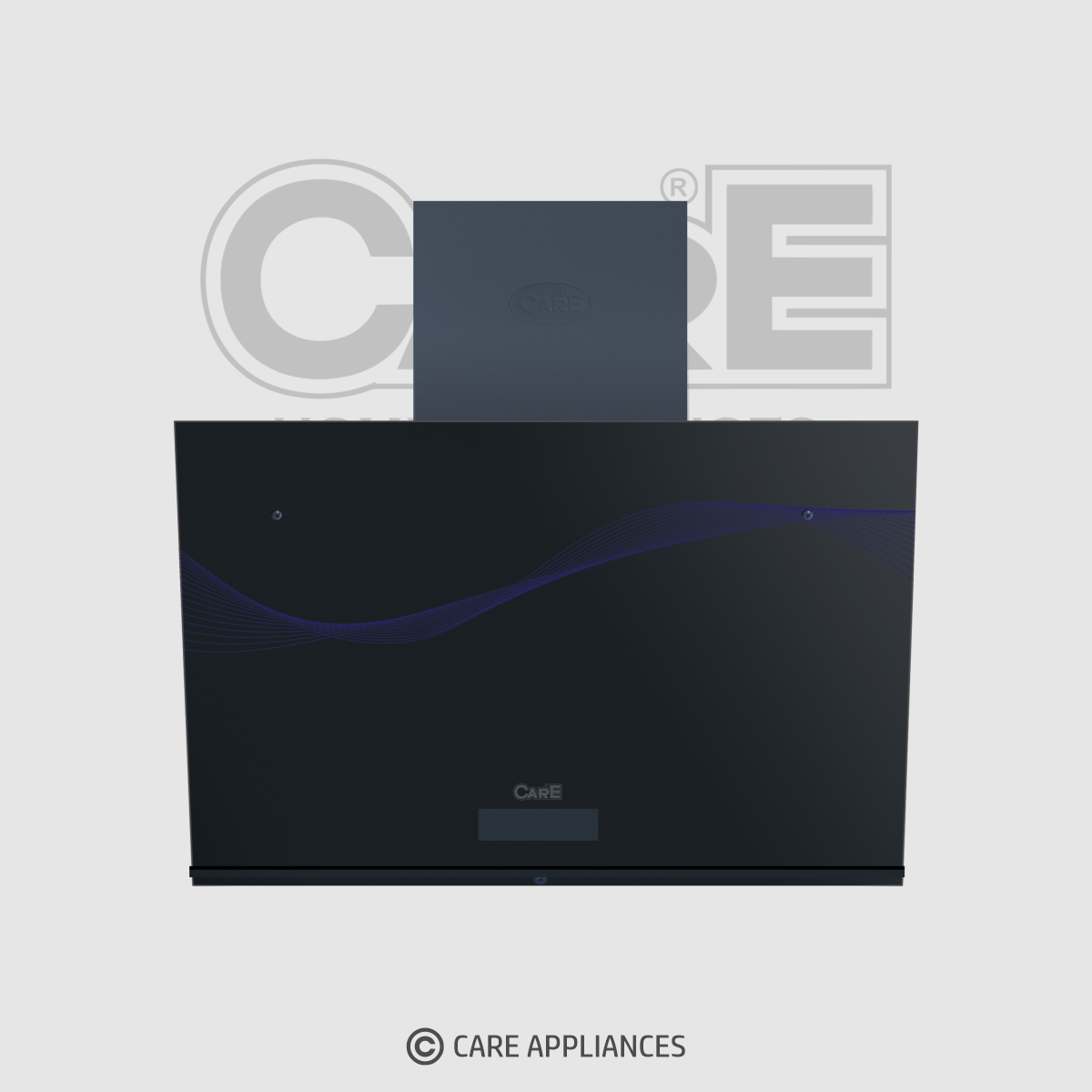 Executive Black Glass Kitchen Hood T-3434