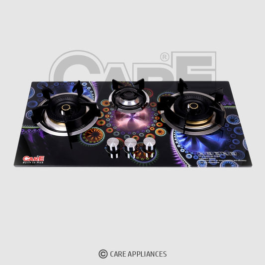 3D 10 Glass Top (3 BURNERS)