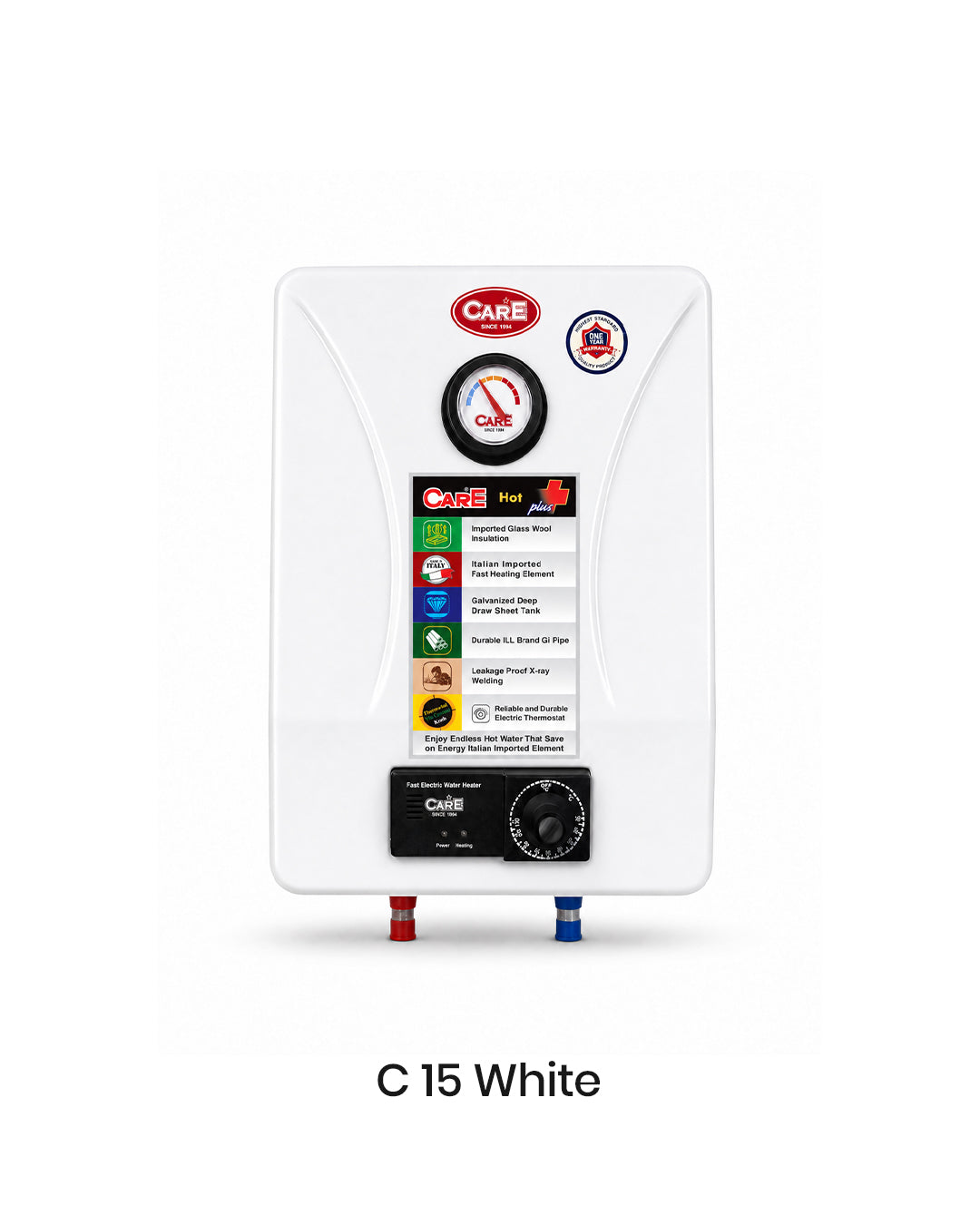 Care Electric Fast Water Heater C-15 Metal 15 Litre