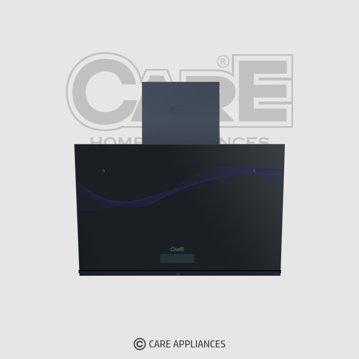 Executive Black Glass Kitchen Hood T-3131