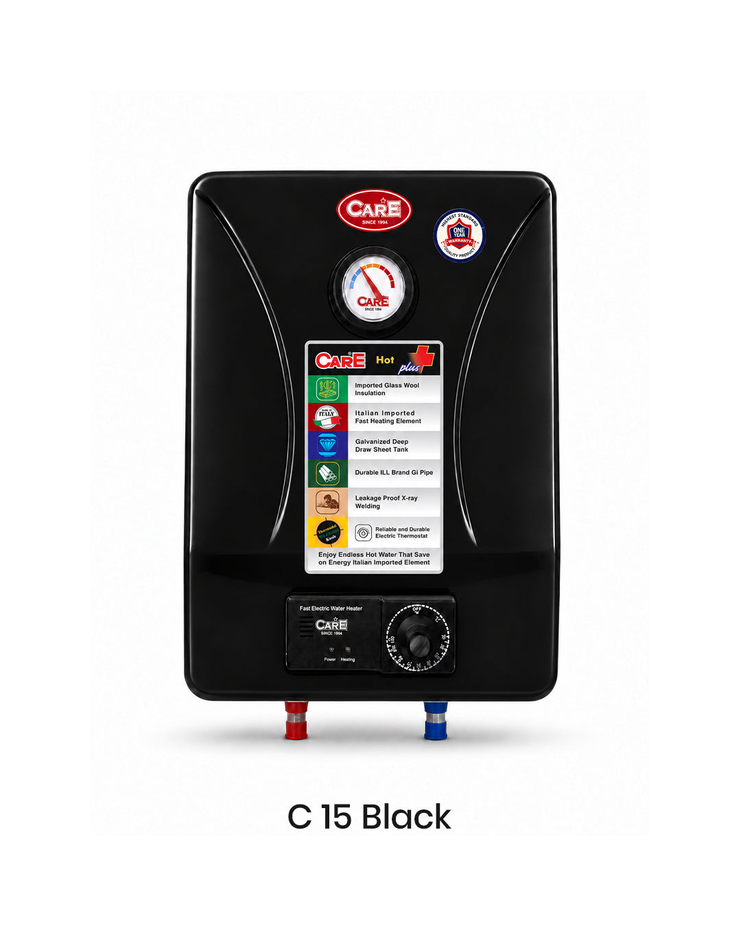 Care Electric Fast Water Heater C-15 Metal 15 Litre
