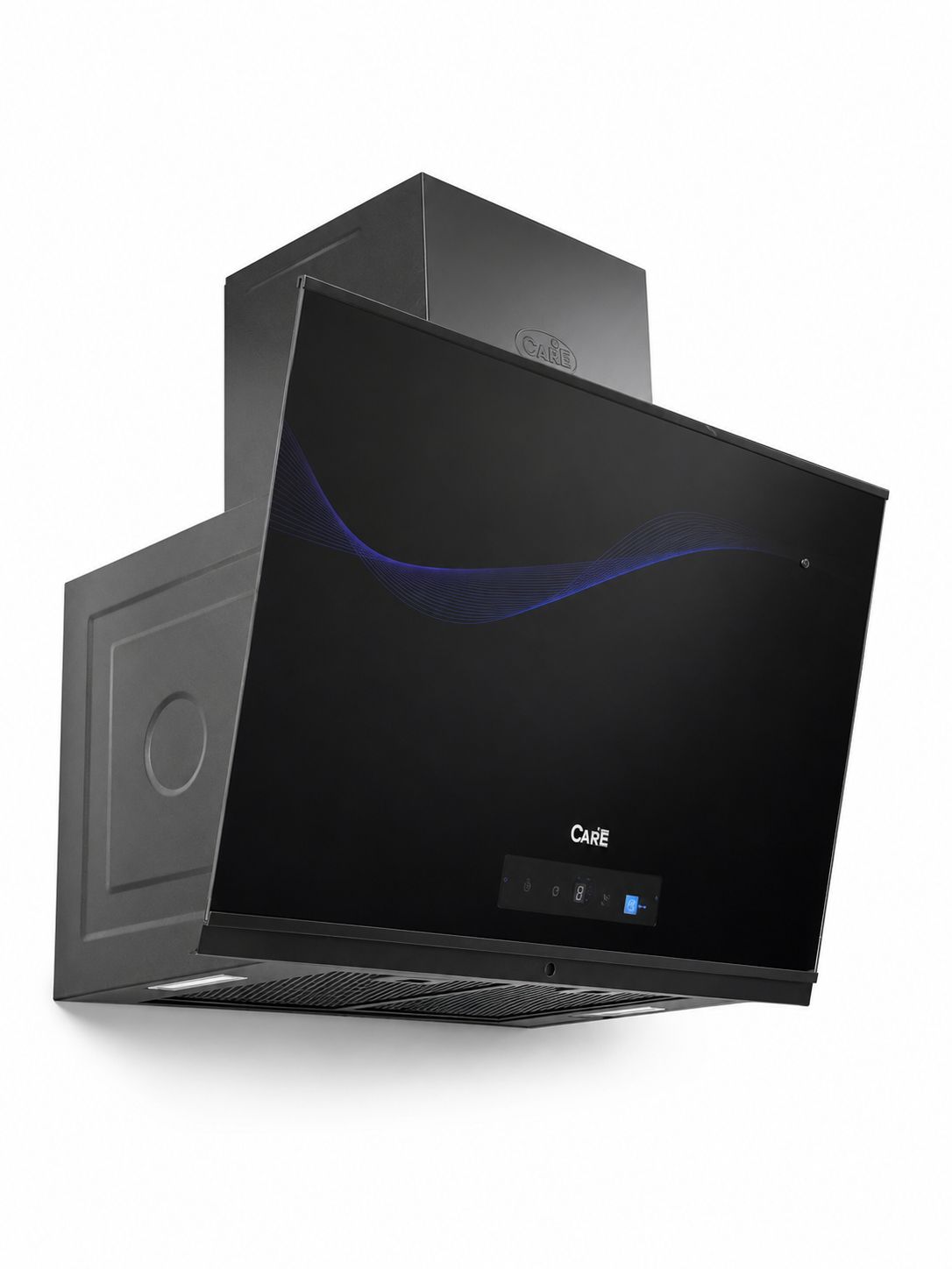 Executive Black Glass Kitchen Hood T-3434
